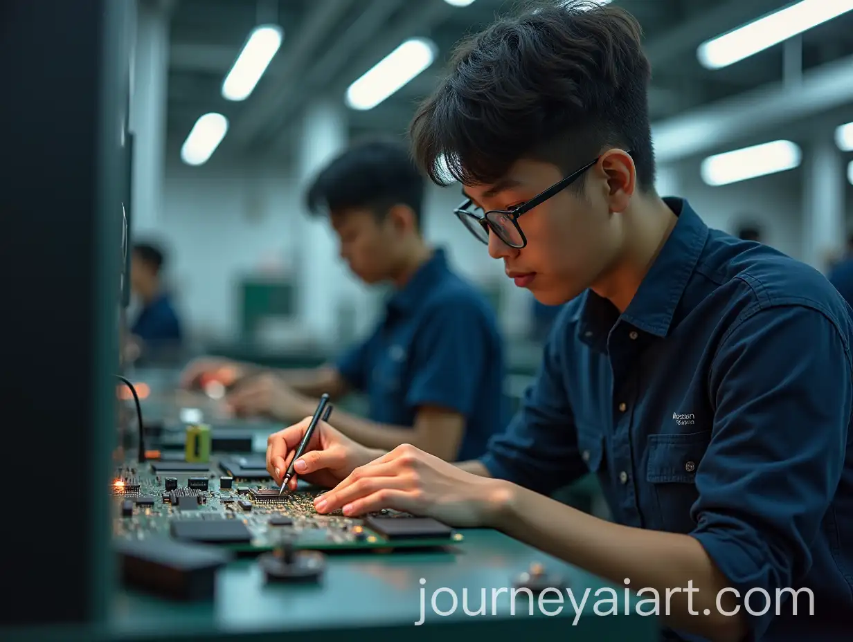 Javanese-High-School-Student-in-Electrical-Microcontroller-Circuit-Manufacturing