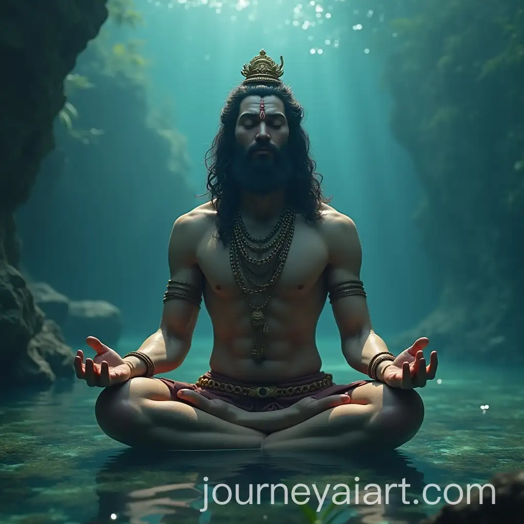 Lord-Hanuman-Meditating-Underwater-in-Serene-CGI-Artwork