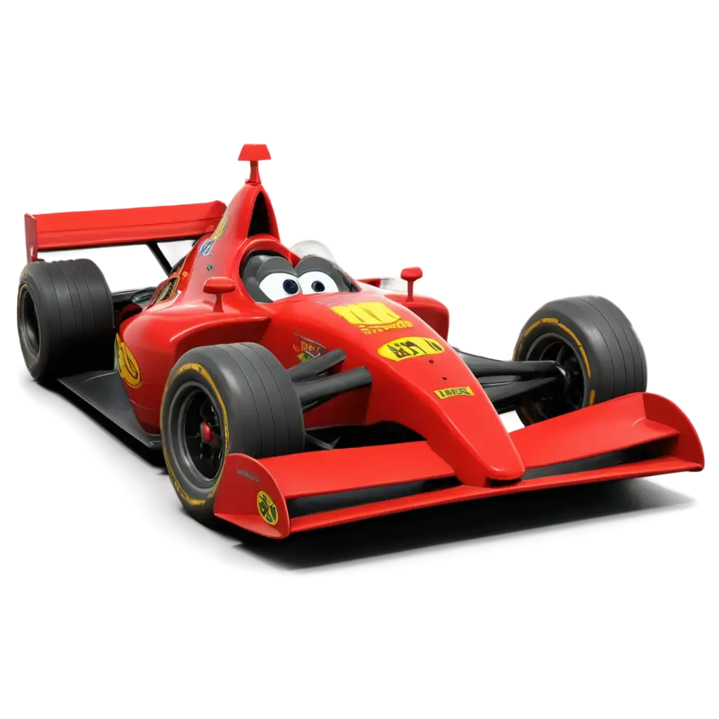 A head-on race car like Disney Pixar red