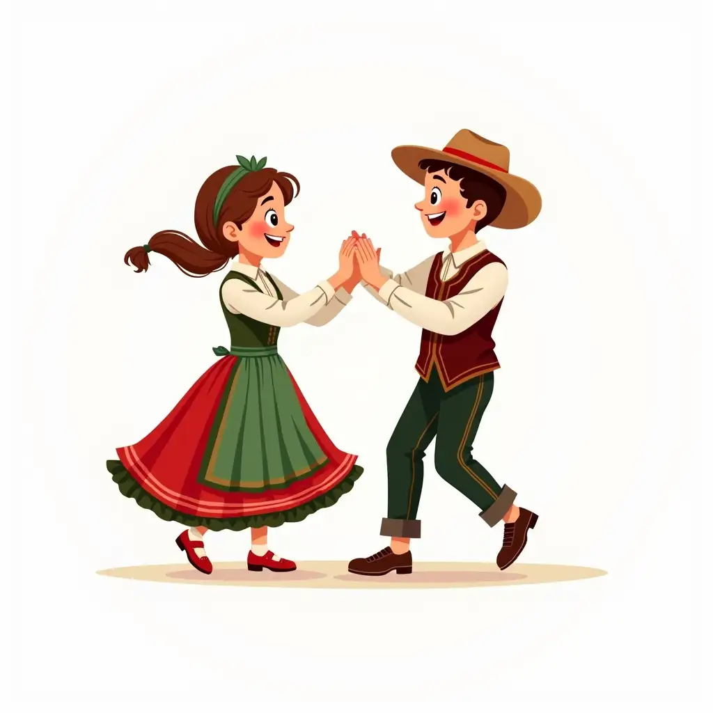Cheerful-Hungarian-Dance-Cartoon-Peasants-in-Colorful-National-Costumes