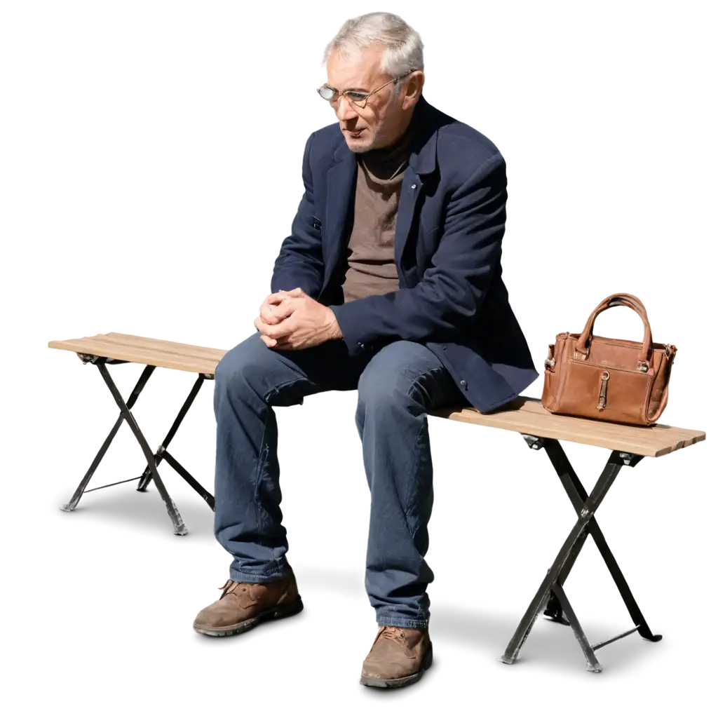 Old-Man-Sitting-on-a-Park-Bench-Thoughtful-PNG-HighQuality-Transparent-Image-for-Various-Uses