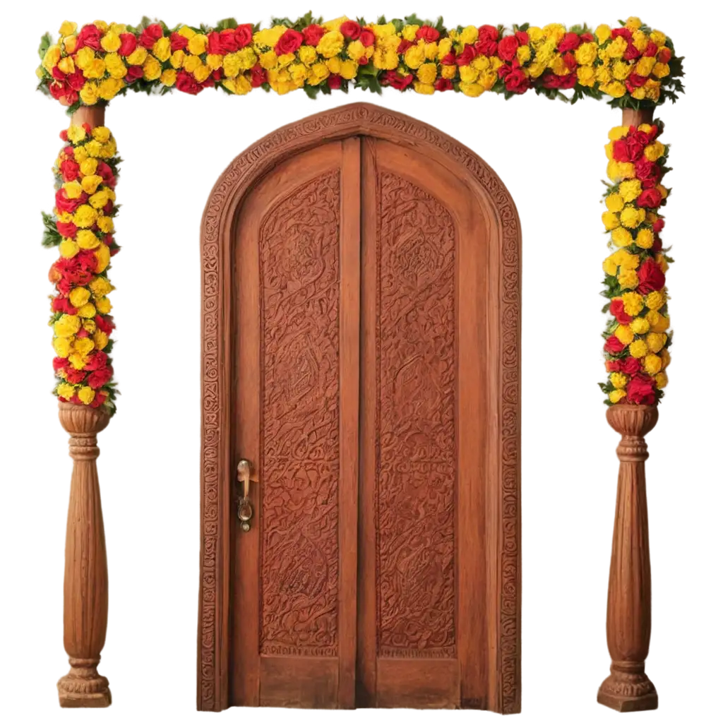 Vibrant-Indian-Door-Decor-with-Traditional-Toran-HighQuality-PNG-Image