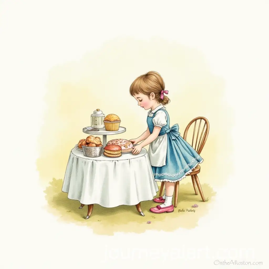 Vintage-Baking-Scene-with-Watercolor-on-Shabby-Chic-Cath-Kidston-Style-Background