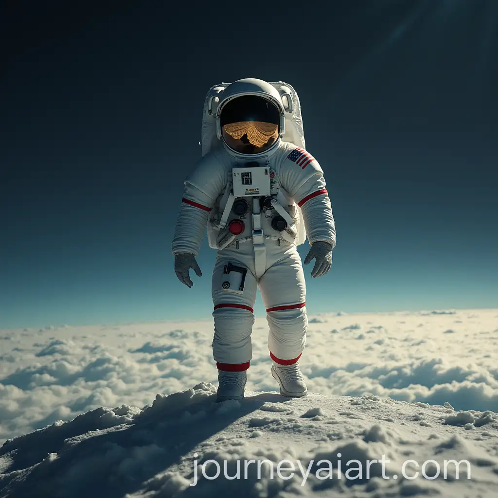 Cosmonaut-Exploring-Flat-Earth-Landscape