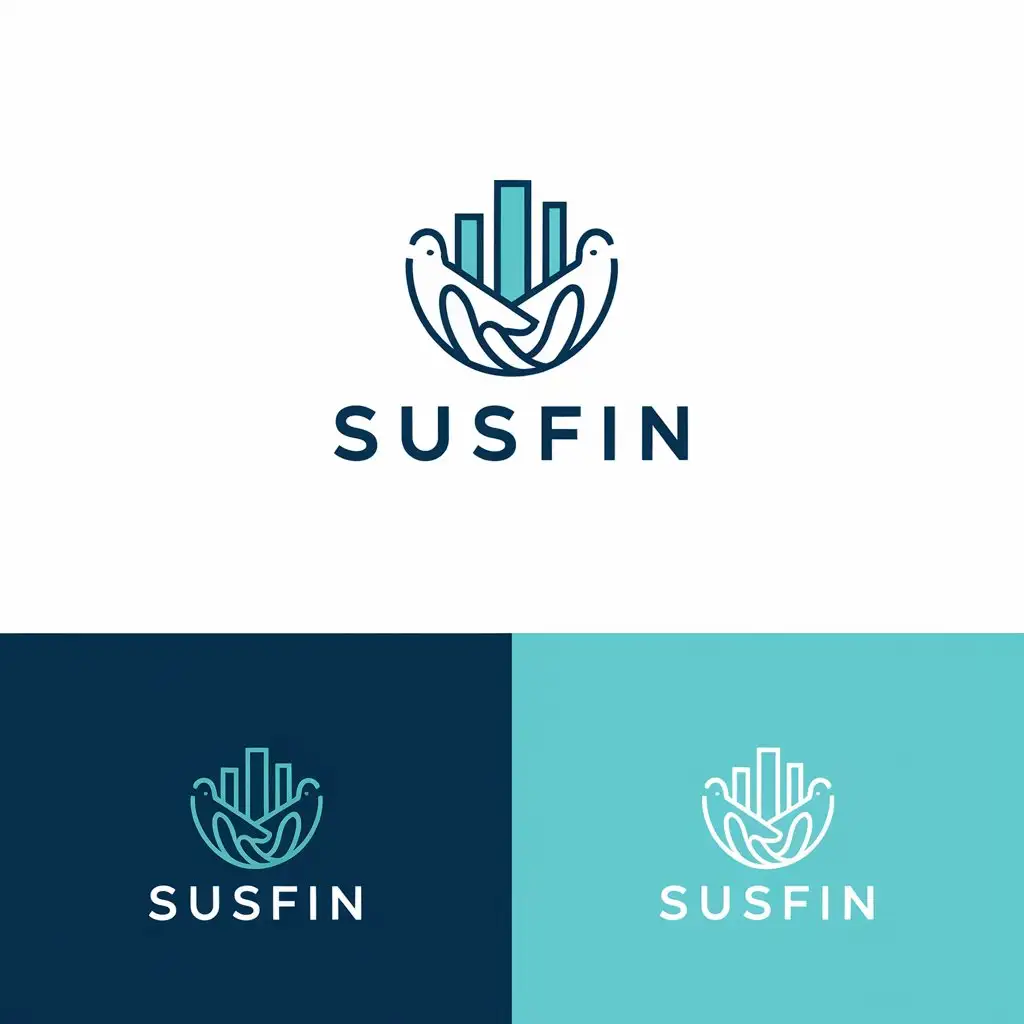 LOGO Design for Susfin Business Elegance with Vector Aesthetics and Clear Backgrounds