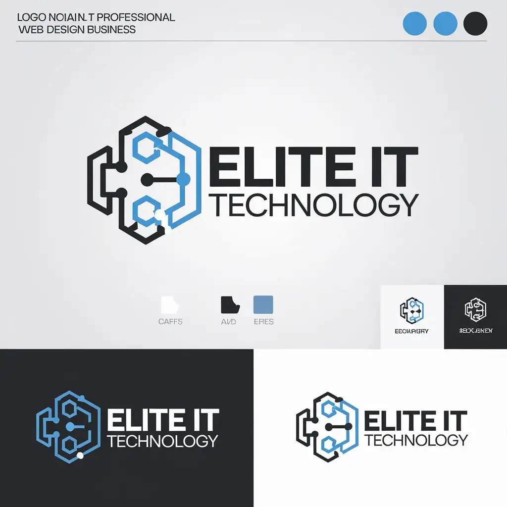 LOGO Design For Elite IT Technology Modern and Professional Computer Support and Web Design Logo