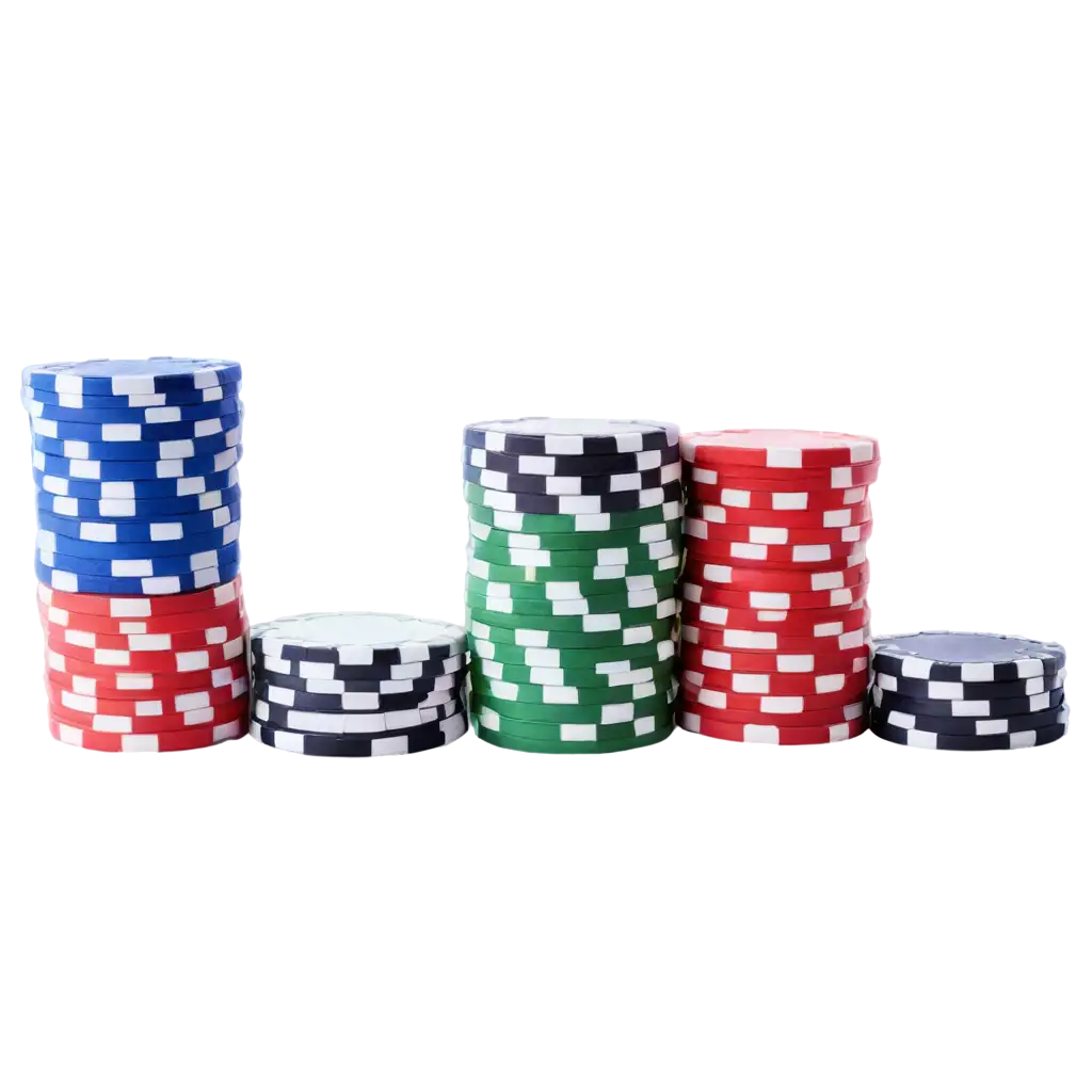 Stacks-of-Red-White-Green-BlackPNG-Image-Usage-Scenarios-and-Blue-Poker-Chips-PNG-for-Digital-Design-Gaming-Graphics