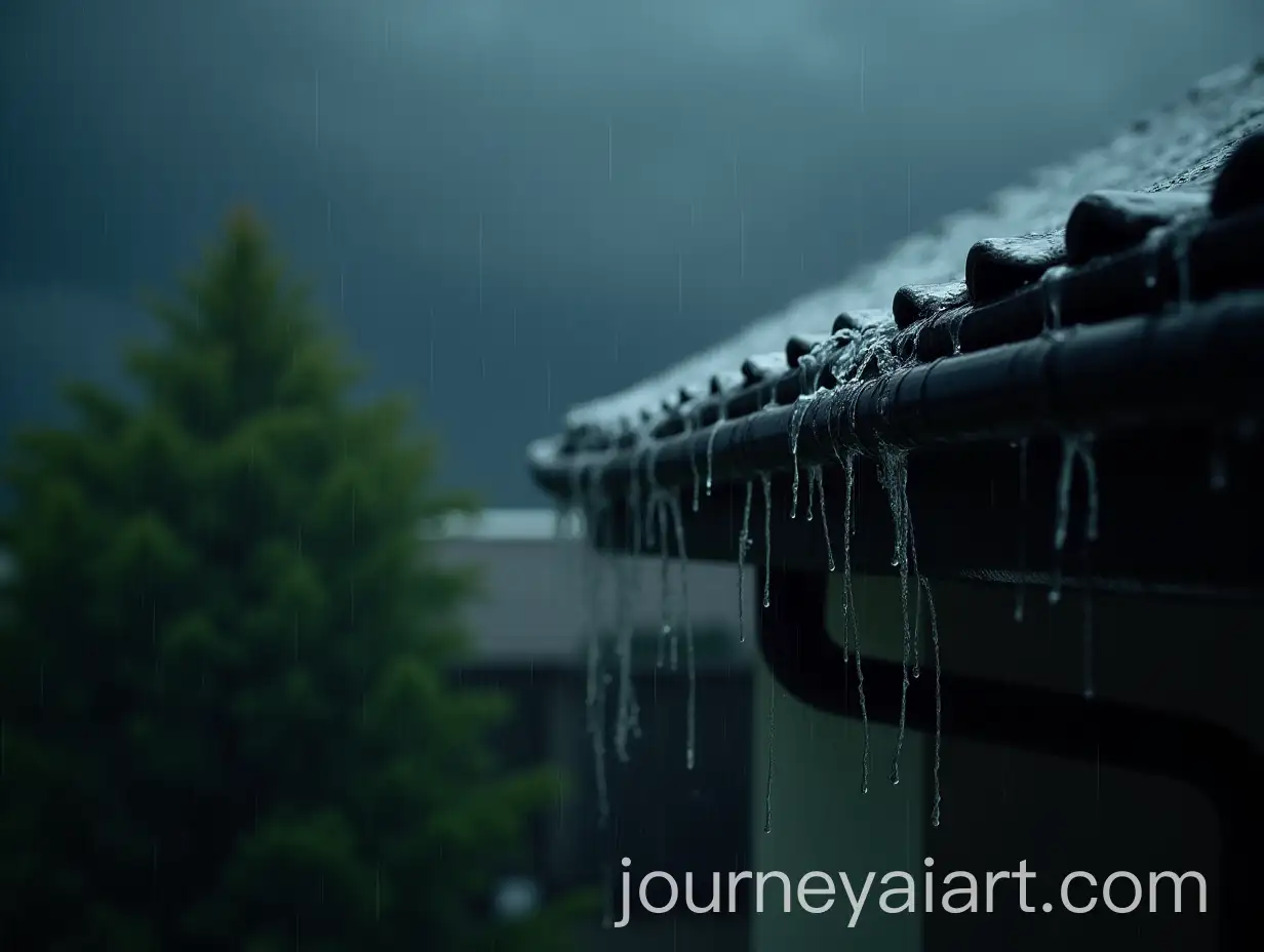 CloseUp-of-Heavy-Rain-Falling-on-Suburban-HouseAI-Art-Prompt-Expansion-Roof-with-Stormy-Sky