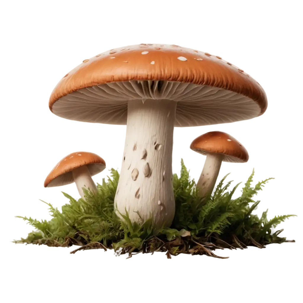 Realistic-Woods-Mushroom-PNG-Image-HighQuality-4K-for-Versatile-Applications