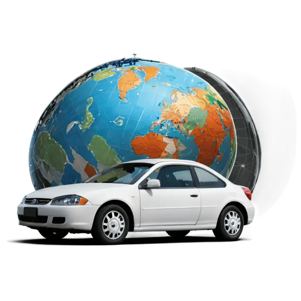 Car-in-Front-of-World-Globe-PNG-HighQuality-Transparent-Image-for-Global-Travel-Automotive-and-Educational-Use