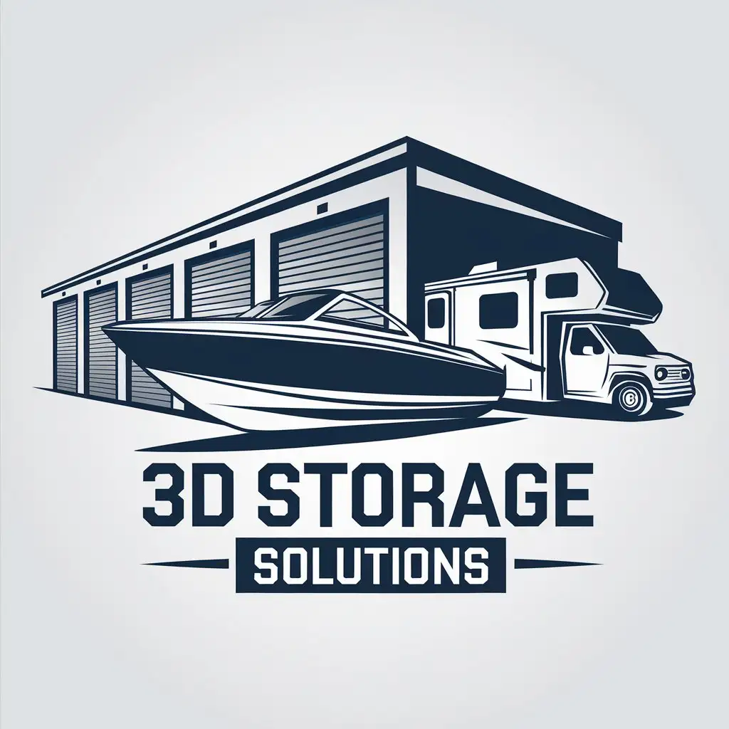 LOGO Design for 3D Storage Solutions Boat RV Theme with Automotive Focus