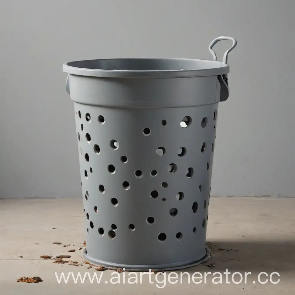 Trash-Can-with-Small-Number-of-Holes