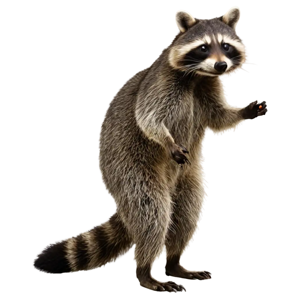Raccoon-on-the-Hunt-PNG-Image-HighQuality-Transparent-Artwork-for-Creative-Use