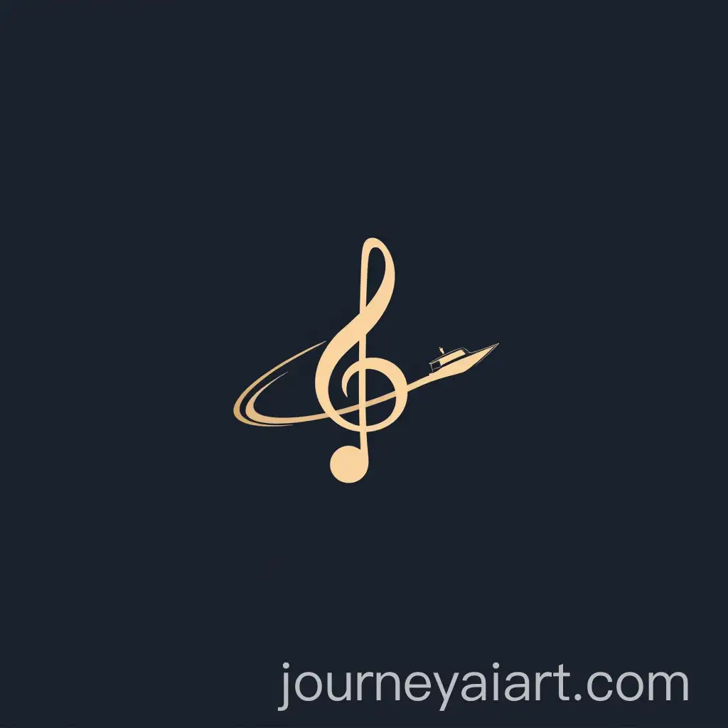Minimal-Logo-Design-Featuring-Boat-and-Satellite-Trajectories-Forming-a-Treble-Clef