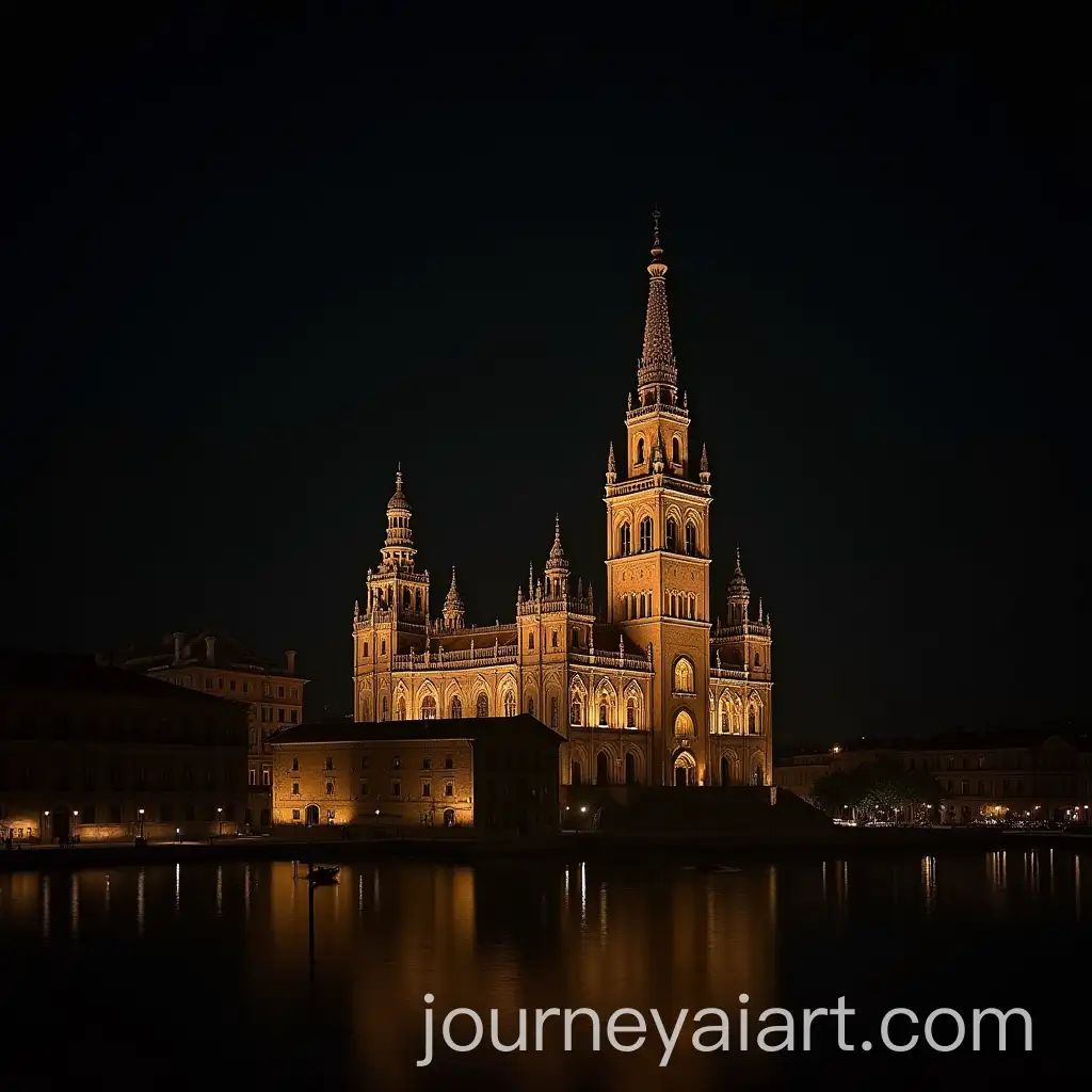 Seville-Cathedral-Night-Painting-Inspired-by-Francis-Bacon