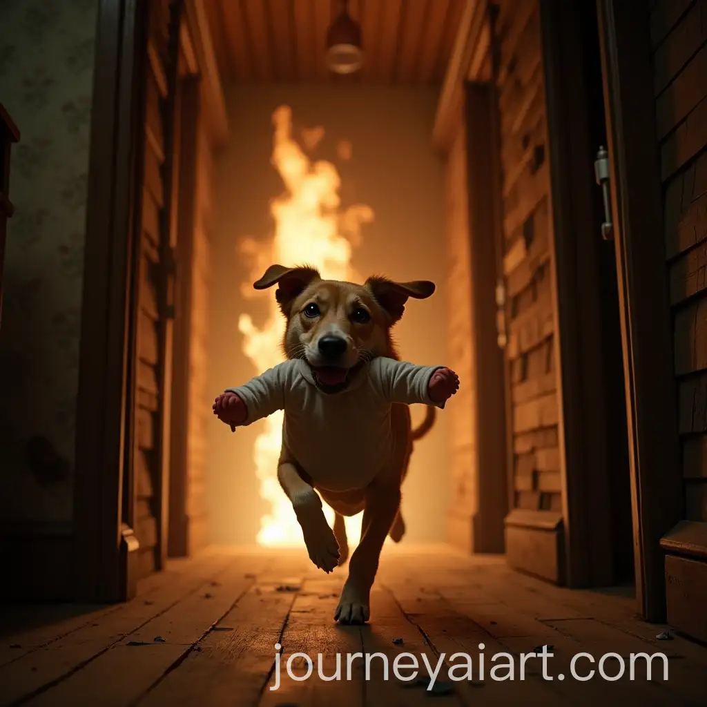 Brave-Stray-Dog-Rescues-Baby-from-Fire-in-a-Wooden-House