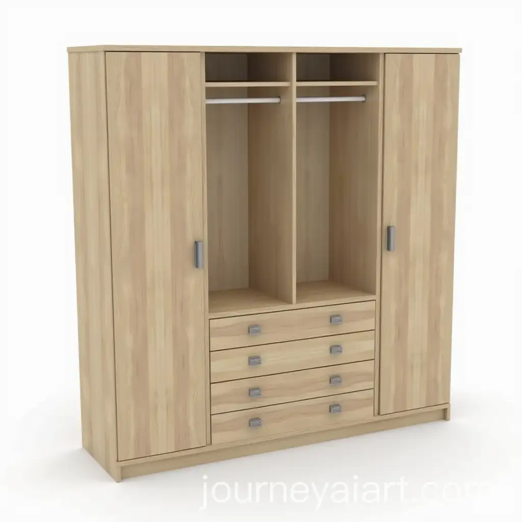 Modern-Storage-Cabinet-with-Multiple-Shelves-Drawers-and-Hanging-Rails