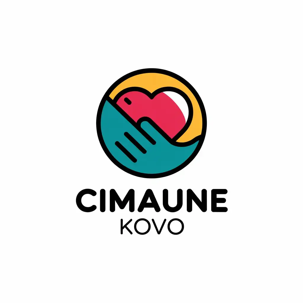 LOGO Design for Cimaune KOVO Heart Circle and Hug Symbol for Education Industry