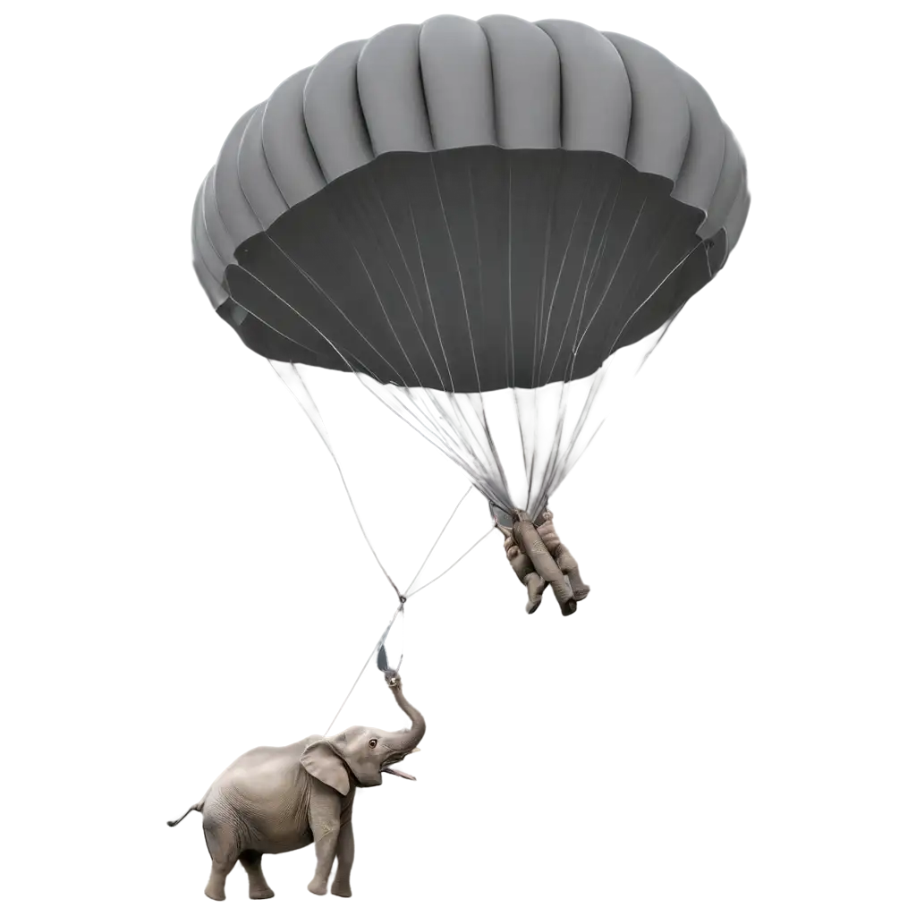 PNG-Image-of-Elephant-Opening-Parachute-Creative-Concept-in-Digital-Art