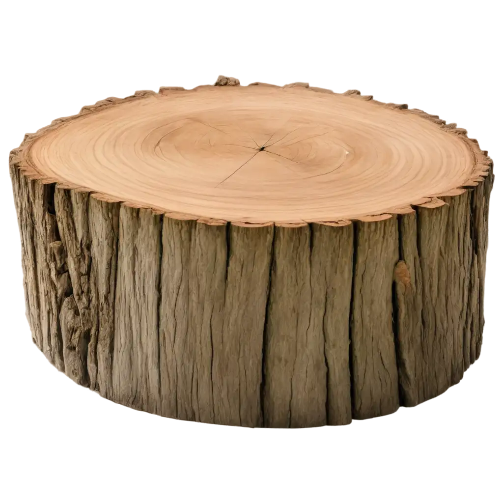 Isometric-View-of-a-Cylindrical-Tree-Stump-PNG-Image-for-HighQuality-Visuals