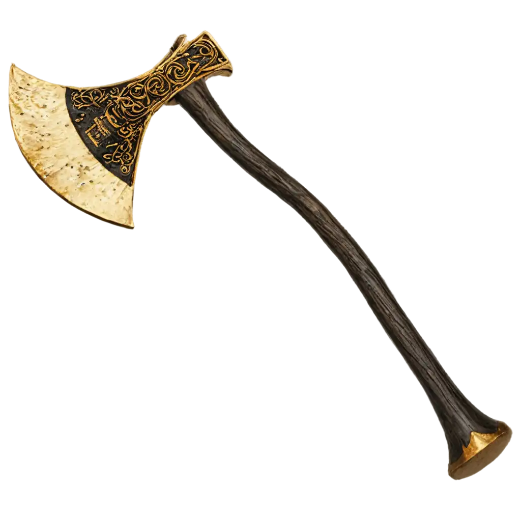 PNG-Image-Creation-Gold-Axe