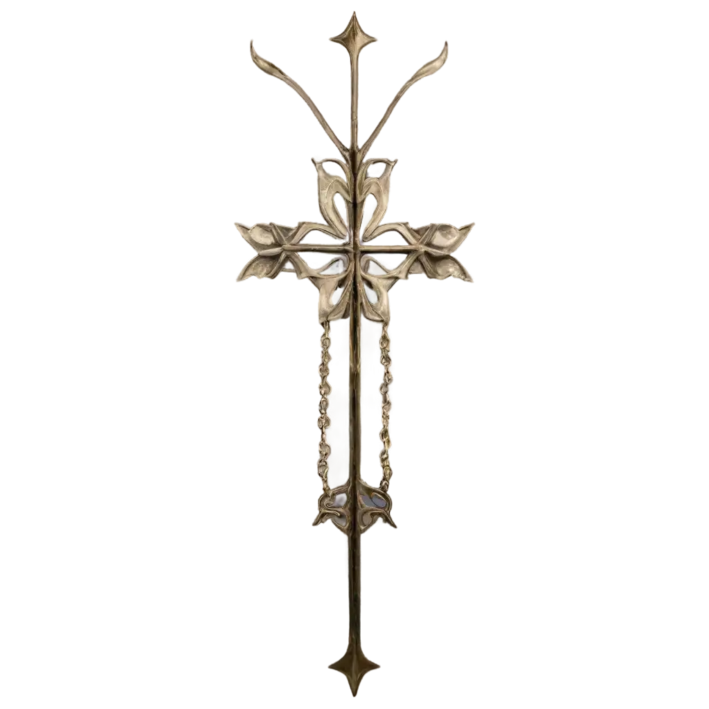 Horned-Metal-Cross-PNG-HighQuality-Image-for-Dark-and-Gothic-Themes