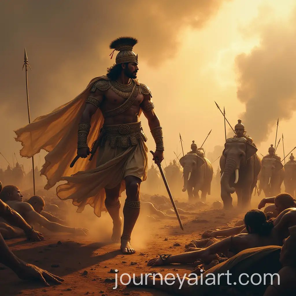 King-Ashoka-the-Great-Leading-Troops-on-the-Battlefield-of-Kalinga