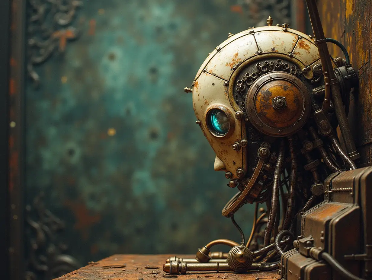 Surrealistic questions for the artificial unconscious of Steampunk