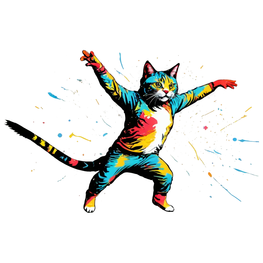 Vibrant-Graffiti-Cat-PNG-Illustration-Playful-Urban-Street-Art-Design-in-HighQuality-Format