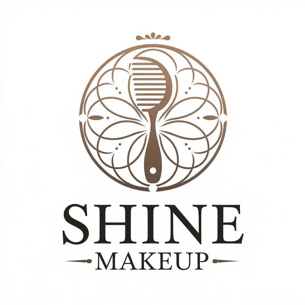 LOGO Design for Shine Makeup Beauty Tools and Moderate Style for Beauty Spa Industry