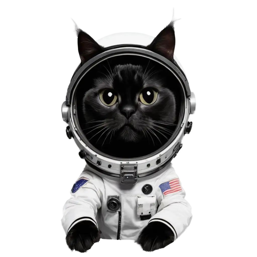 Black-Cat-Astronaut-PNG-Explore-the-Cosmic-Adventures