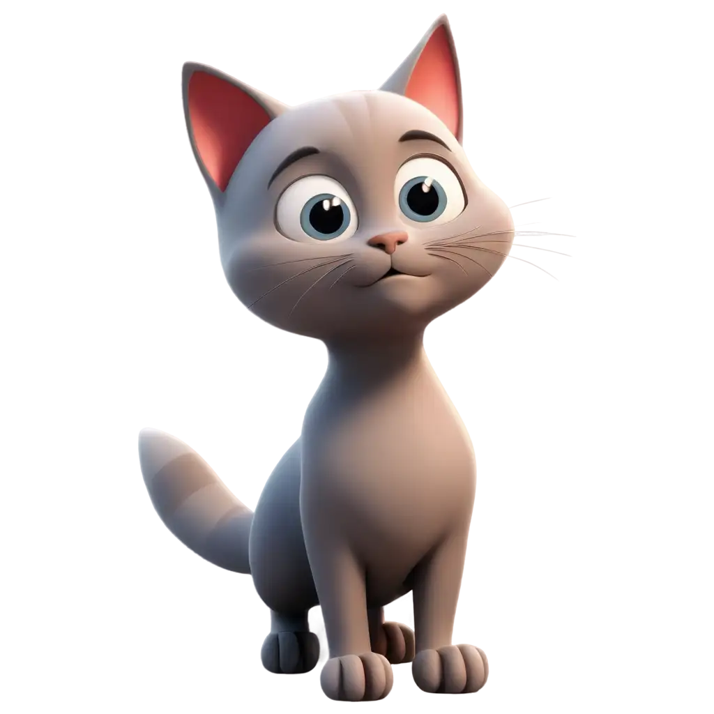 Cartoon-3D-Cat-PNG-Image-for-Versatile-Online-Use