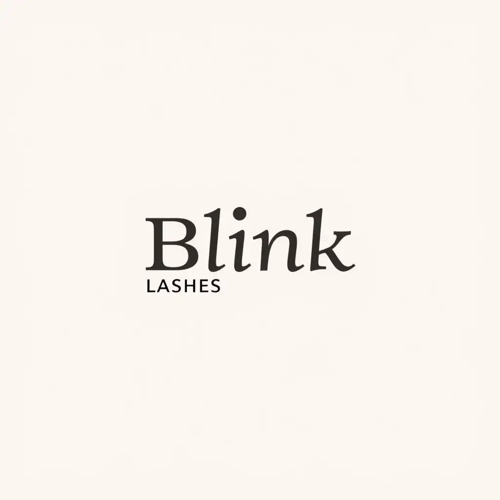 Lash extension logo named ' BLINK LASHES '