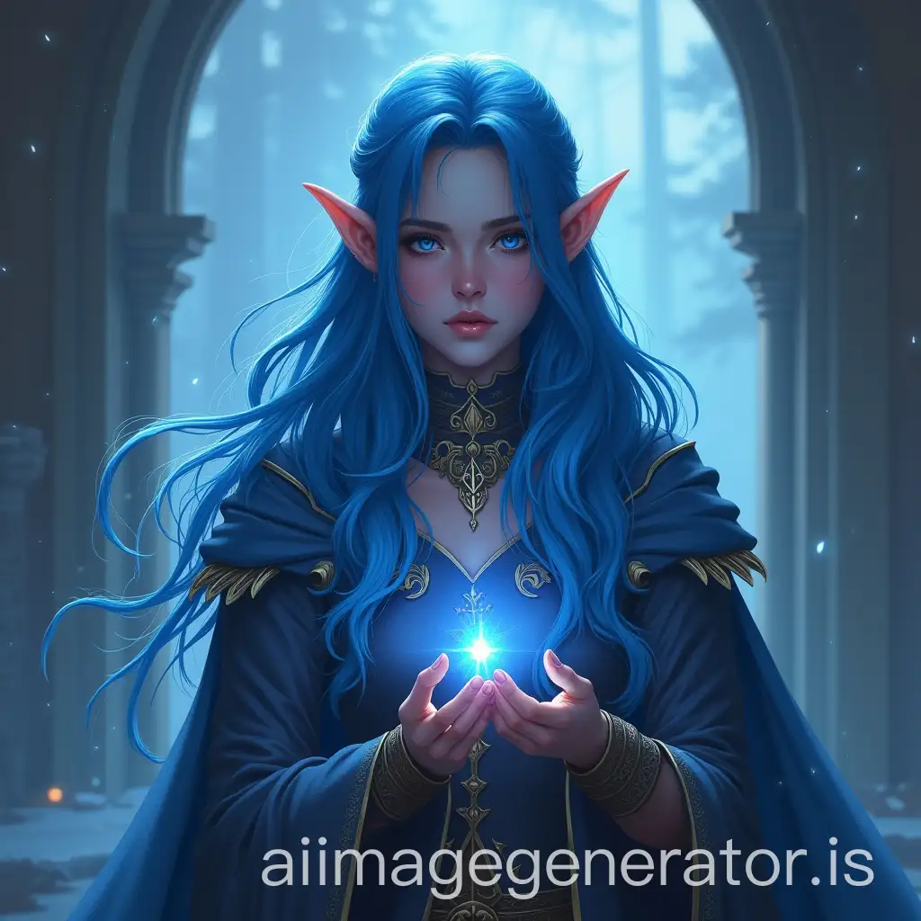 HighElf-Invoker-with-Failed-Invocation-and-Blue-Hair