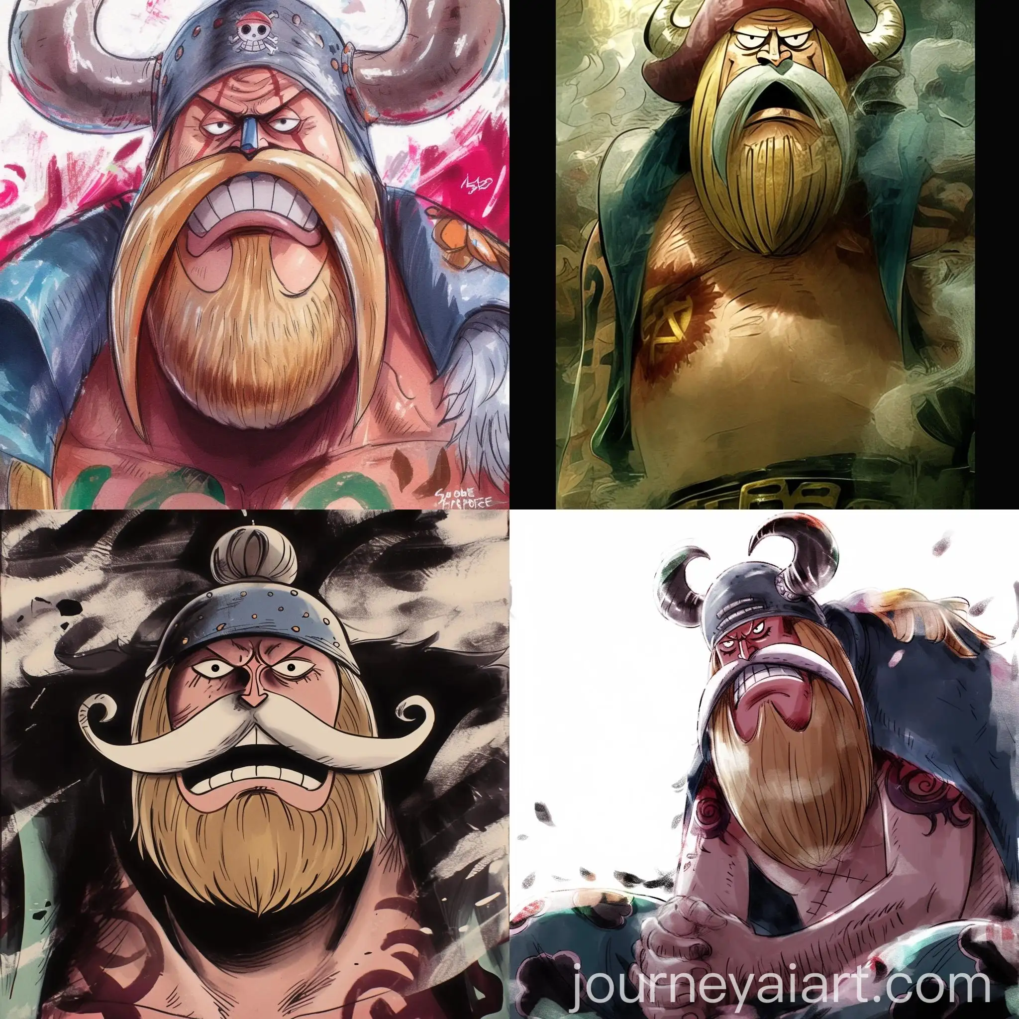 Watercolor-Manga-Style-Character-from-One-Piece-Series