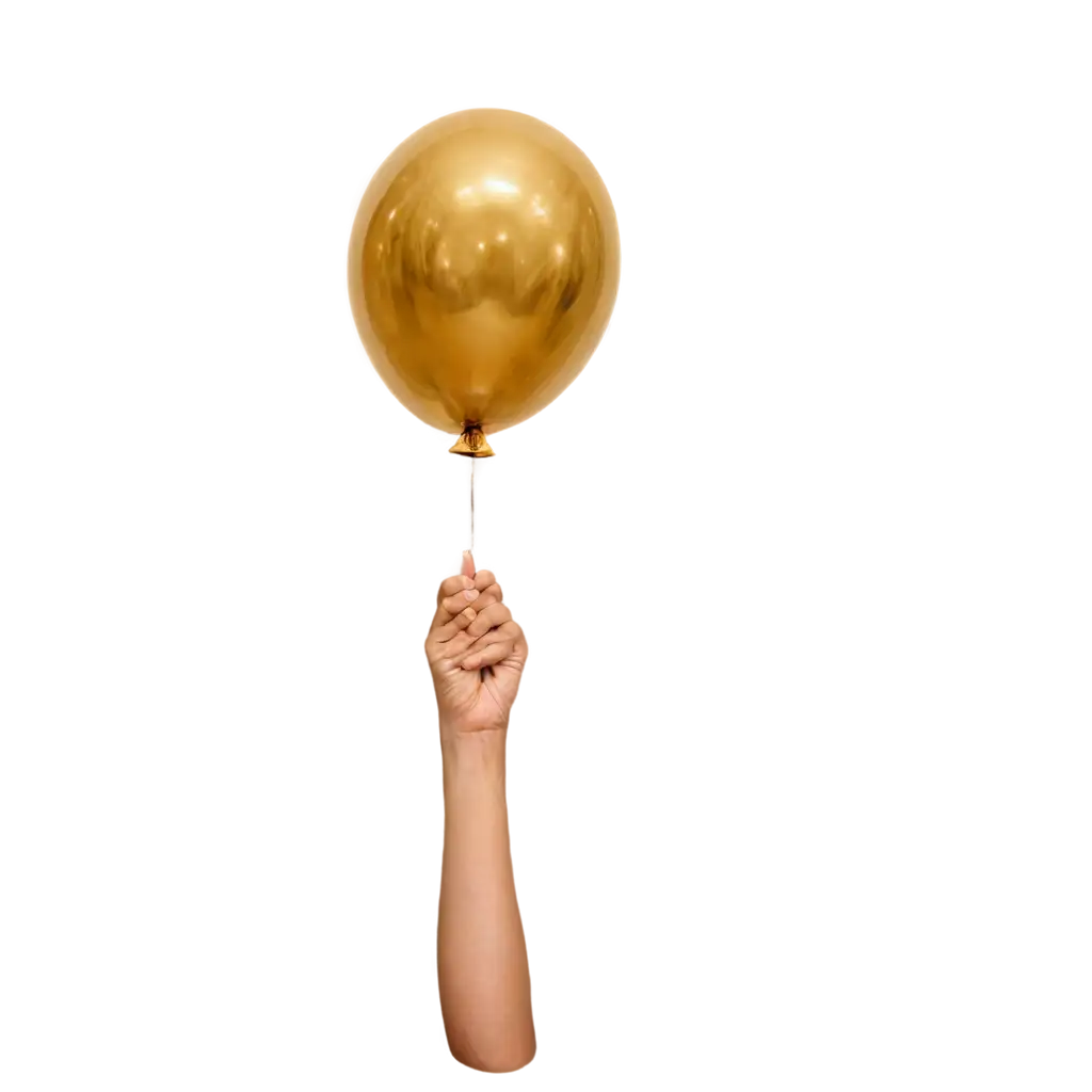 Stunning-Golden-Balloon-PNG-A-HighQuality-Visual-Delight