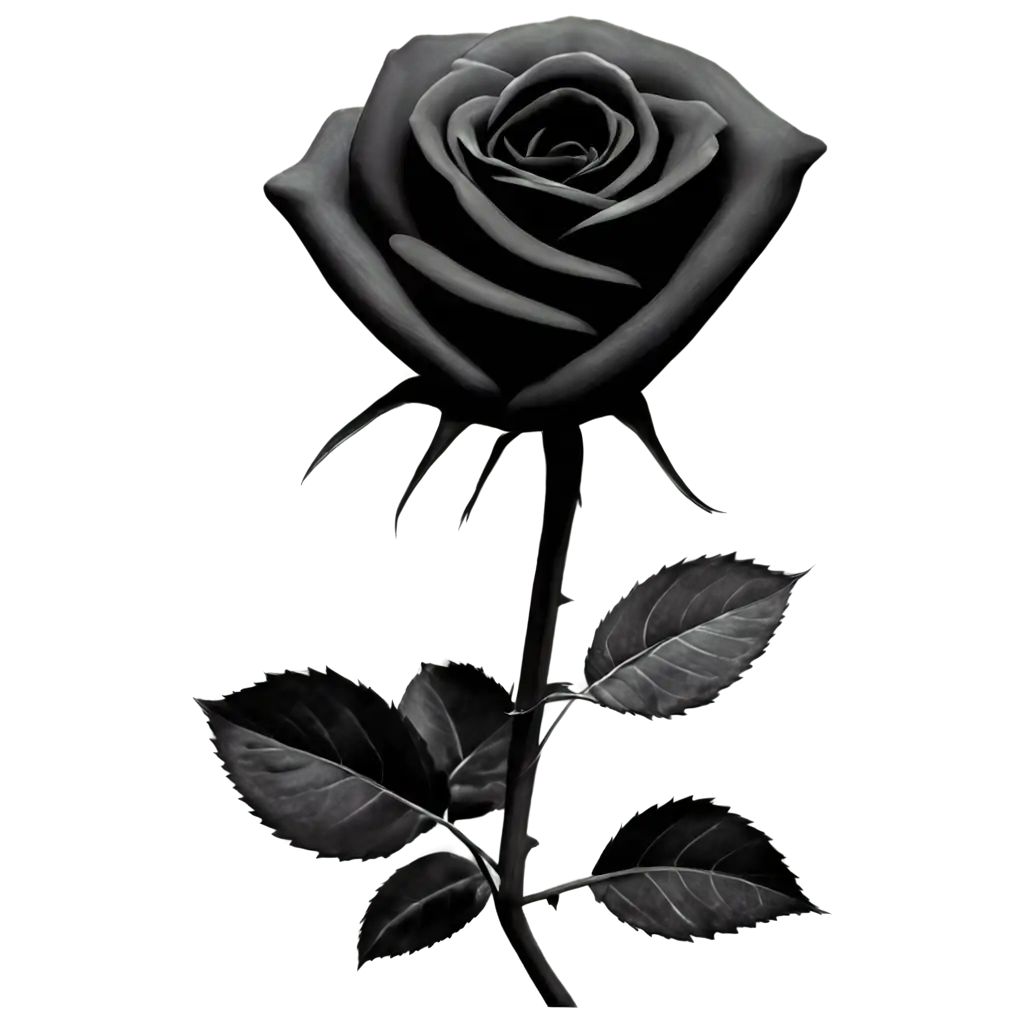 Exquisite-Black-Rose-PNG-Image-Captivating-Beauty-in-HighQuality-Format