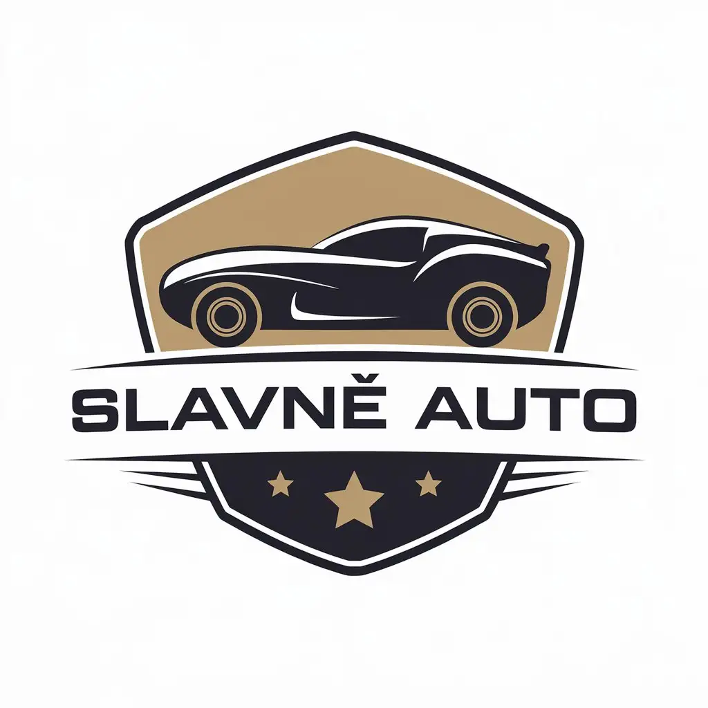 LOGO Design for Slavne Auto Vector Car Symbol for Automotive Industry with Clear Background