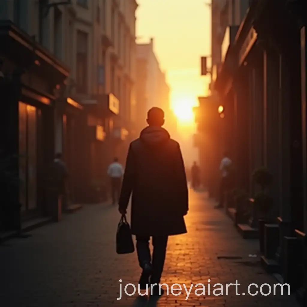Person-Walking-Alone-in-Quiet-CityAI-Image-Prompt-Expansion-at-Sunrise-with-Cinematic-Lighting