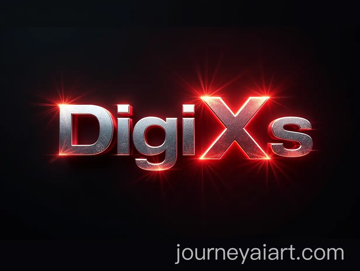 Shiny-Metal-Logo-Design-with-DigiXs-and-Red-Plasma-Effect