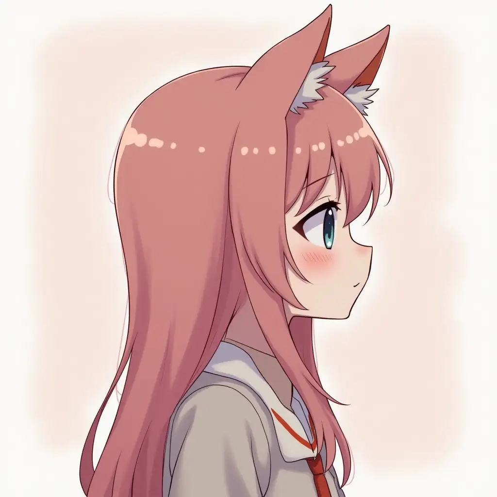 anime profile picture cute girl cat ears