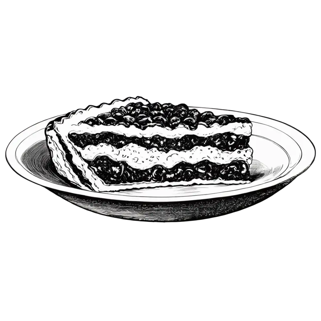 Black-and-White-Pie-PNG-in-the-Style-of-Old-Engravings-Vintage-Culinary-Art