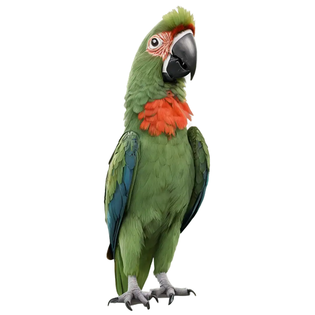 Friendly-Cartoon-Parrot-PNG-Cheerful-Animal-Character-Design