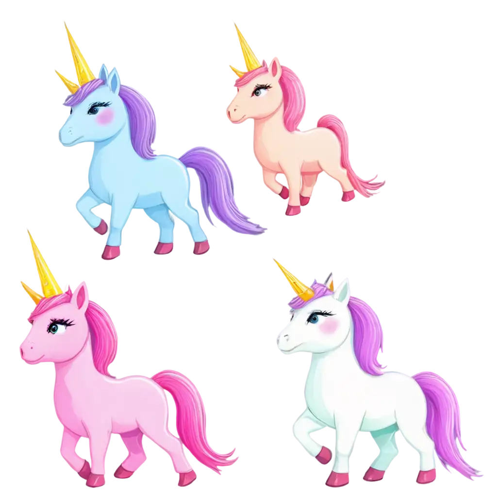 Shining-Colorful-Unicorn-PNG-for-Vibrant-Digital-Creations