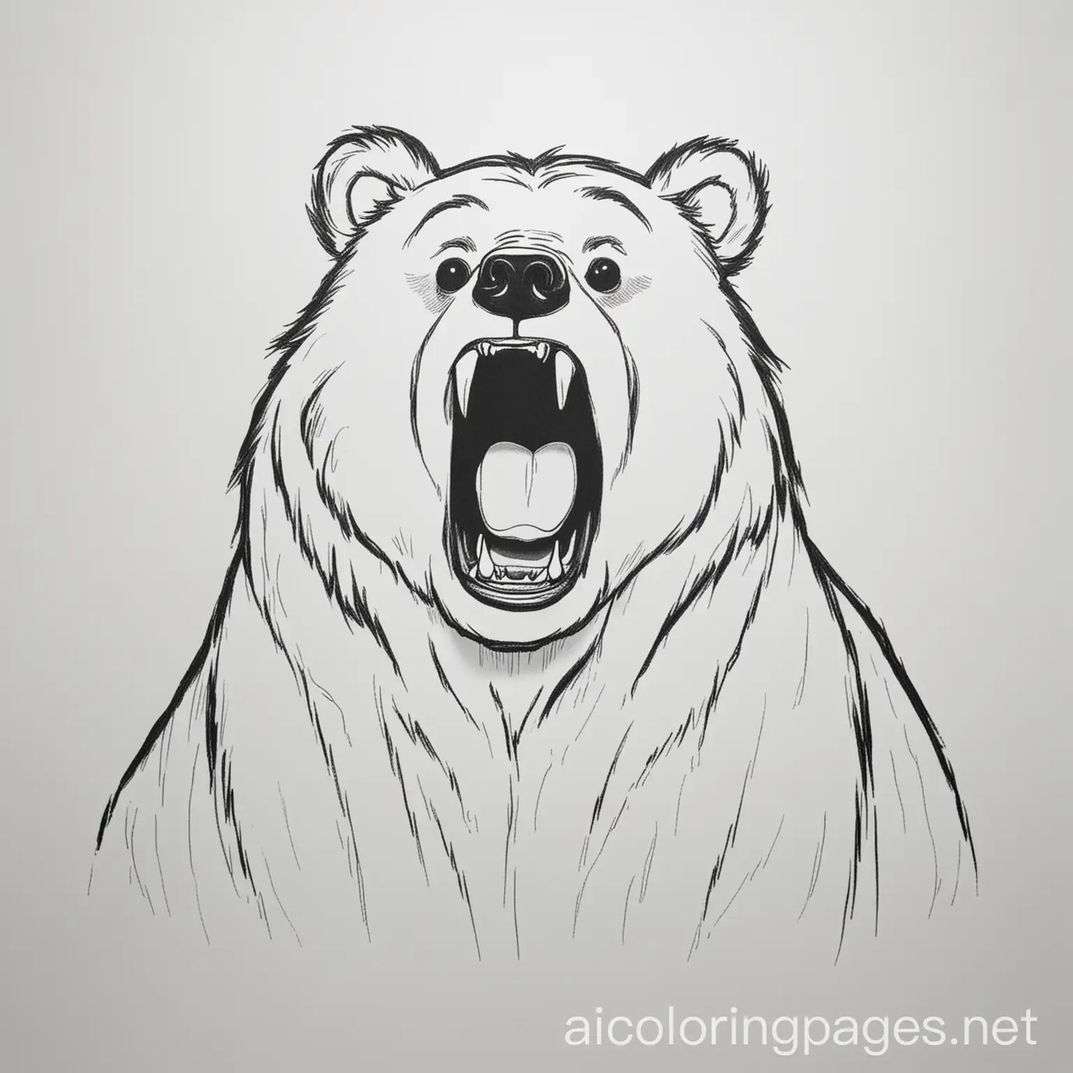 Roaring-Bear-Coloring-Page-for-Children