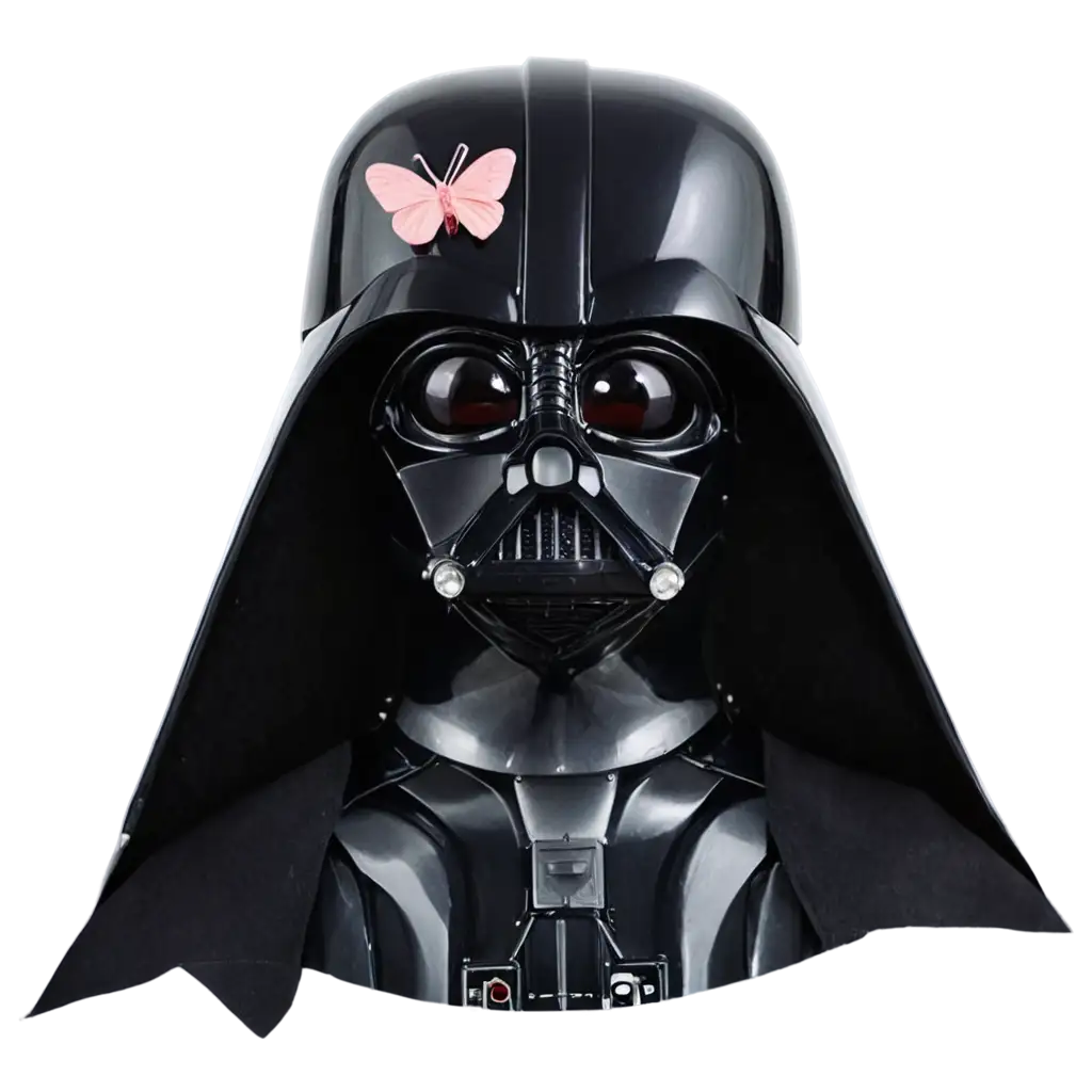 Darth-Vader-with-Butterfly-Ribbon-Head-PNG-A-Unique-and-Creative-Visual-Concept