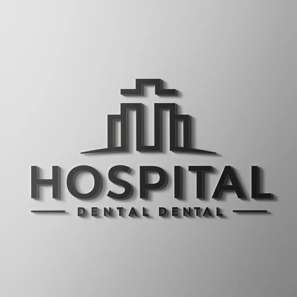 a logo design,with the text "Hospital", main symbol:hospital,Moderate,be used in Medical Dental industry,clear background