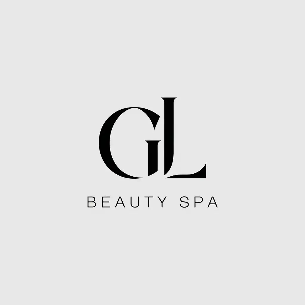 LOGO Design for GL Minimalistic Vector Design for Beauty Spa Industry with Clear Background