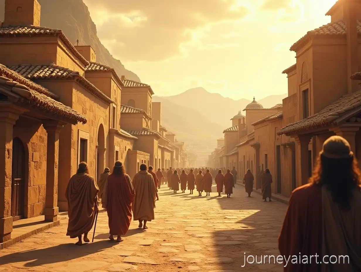 Cinematic-BiblicalCana-of-Galilee-Scene-Scene-of-Cana-of-Galilee-with-Villagers-in-Warm-Mediterranean-Light