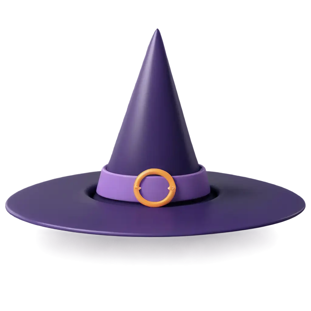 3D-Witchs-Hat-PNG-Icon-Enchanting-Digital-Graphic-for-Halloween-and-Fantasy-Themes